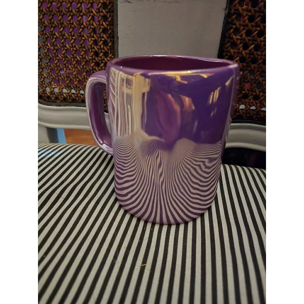 Rae Dunn Halloween Drink Up Witches Purple Luster Mug